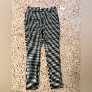 Dress pants, Maeve, size 10, black and white, NWT